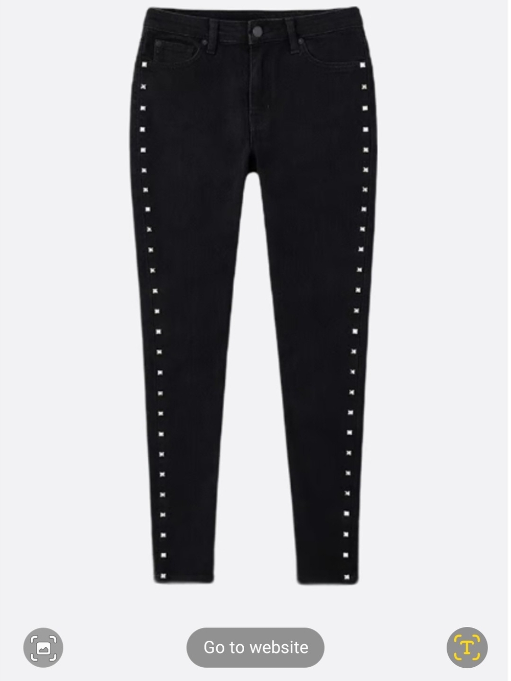 Black Stud-Trim High-Rise Skinny Jeans Torrid Nightfall 16W